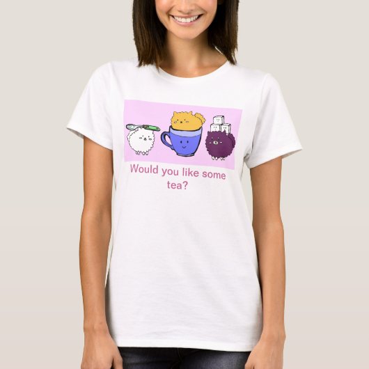 Teacup Poms T-Shirt (Vorderseite)