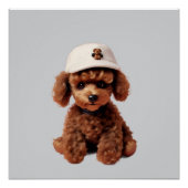 Teacup Poodle with Hat Poster (Vorderseite)