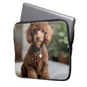 Teacup-Pudel 2 Laptopschutzhülle (Vorderseite Links)