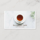 Teacup & Saucer, Barista, Café, Kaffeehaus Visitenkarte (Vorderseite)