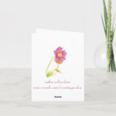 Teacup-Stapel-Tee-Zeit danken Ihnen Dankeskarte (Rückseite)