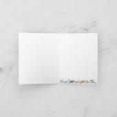 Teacup-Stapel-Tee-Zeit danken Ihnen Dankeskarte (Innenseite)