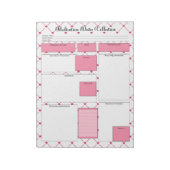 Teacup-Süssen _ Arzneimitteldatenerfassung Notizblock (Rotiert)