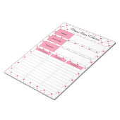 Teacup-Süssen _ Krankheitsdatenerfassung Notizblock (angewinkelt)