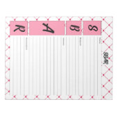 Teacup-Süssen _ Pflege-SBAR-Blatt Notizblock (Vorderseite)