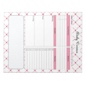 Teacup-Süssen _ Tägliche Übersicht Notizblock (Vorderseite)