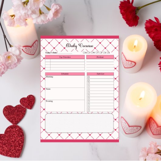 Teacup-Süssen _ Tägliche Übersicht Notizblock