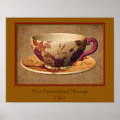 Teacup und Saucer erstellen Ihr eigenes Angebot Poster (Vorne)