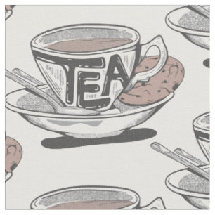 Teacup und Untertasse Stoff