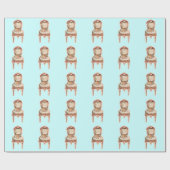 Teacup und Viktorianischer Lehrstuhl Geschenkpapier (Flach)