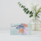 TEACUP VON STIEFMÜTTERCHEN ZOLLKARTEN VISITENKARTE (Stehend Vorderseite)