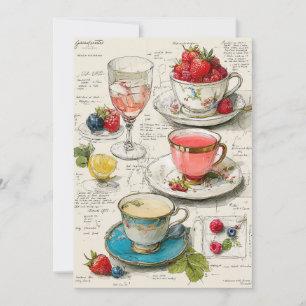 Teacup Whimsy Weichteile Einladung