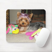 Teacup Yorkie lila Prinzessin Mousepad (Mit Mouse)