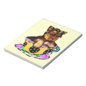 TEACUP YORKIE POO NOTIZBLOCK (Rotiert)