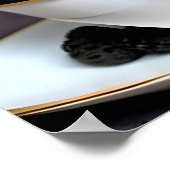 Teacup Yorkie Puppy in einem Teacup Poster (Ecke)