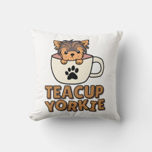 Teacup Yorkie Welpe  Kissen
