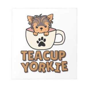Teacup Yorkie Welpe Notizblock
