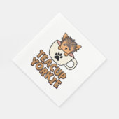 Teacup Yorkie Welpe  Serviette (Ecke)