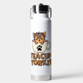 Teacup Yorkie Welpe  Trinkflasche (Vorderseite)