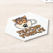 Teacup Yorkie Welpe Untersetzer (angewinkelt)