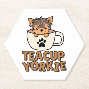 Teacup Yorkie Welpe Untersetzer