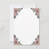 Teacups Blume String Lights Brautparty Einladung (Rückseite)