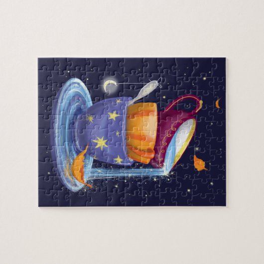 Teacups fallen Whimsical Jigsaw Puzzle (Horizontal)