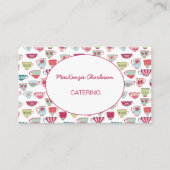 Teacups Moderner Catering Visitenkarte (Vorderseite)