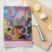 Teacups und Teekannen Küchentuch (Viertel Falte)