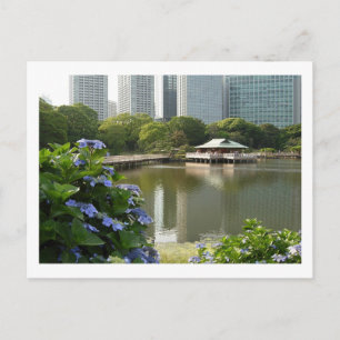 Teahouse im Hama-rikyu Gardens: Tokio Postkarte
