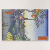 Teahouse mit Blick auf den Fuji im Zōshigay Puzzle (Horizontal)