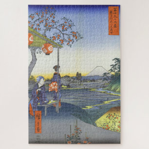 Teahouse mit Blick auf den Fuji im Zōshigay Puzzle