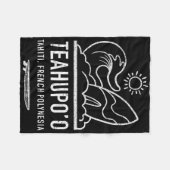Teahupoo Shirt French Polynesia Tee Tahiti Surfing Fleecedecke (Vorderseite (Horizontal))