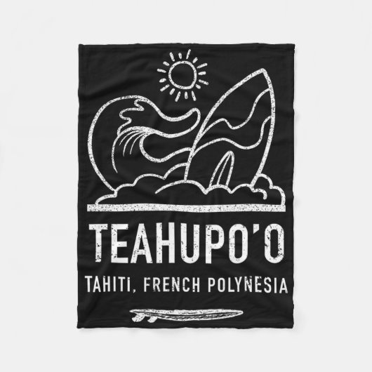 Teahupoo Shirt French Polynesia Tee Tahiti Surfing Fleecedecke (Vorderseite)