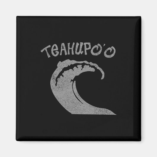 Teahupoo Surf Vintage Surfen Magnet (Vorne)