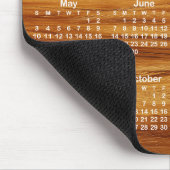 Teak and White 2026 Calendar Mousepad (Ecke)