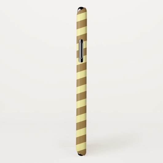 Teak Cream Neutral Chevrons Case-Mate iPhone Hülle (Hinten/Rechts)