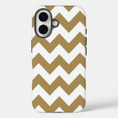 Teak Neutral Chevrons Case-Mate iPhone Hülle (Rückseite)