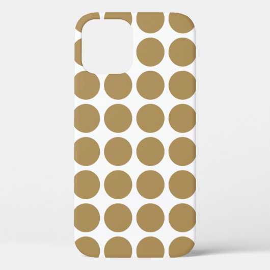 Teak Neutral Punkte Case-Mate iPhone Hülle (Rückseite)