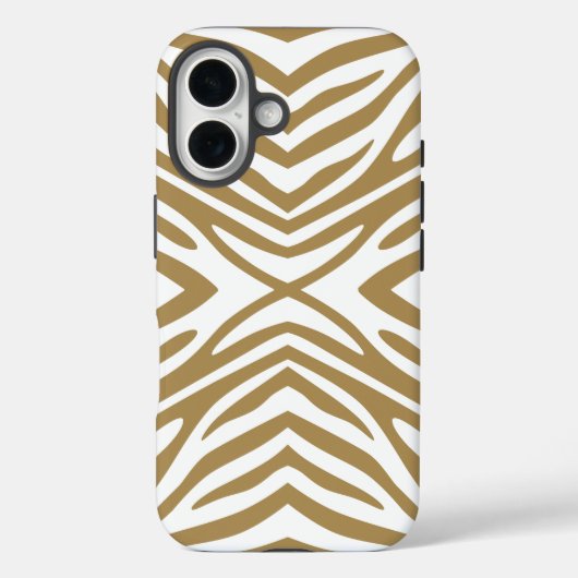 Teak Neutral Zebra Case-Mate iPhone Hülle (Rückseite)