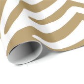 Teak Neutral Zebra Geschenkpapier (Rolleneckpunkt)