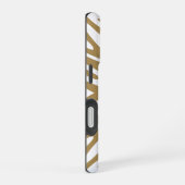 Teak Neutral Zebra iPhone 16 Hülle (Rechte Seite)