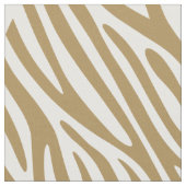 Teak Neutral Zebra Stoff (Nahaufnahme)