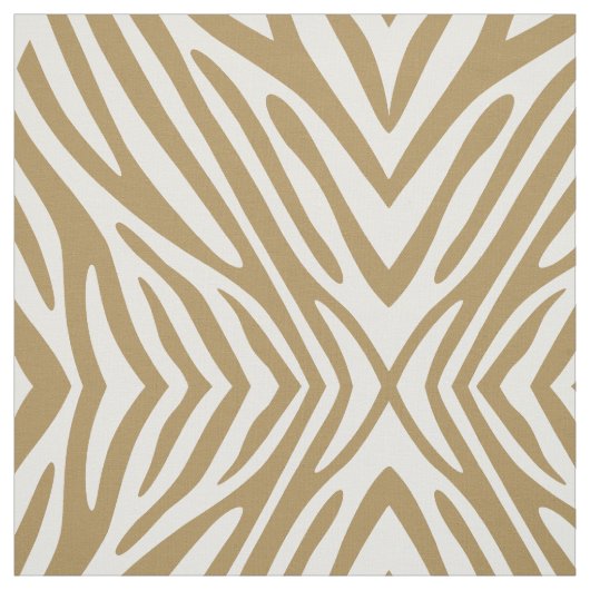 Teak Neutral Zebra Stoff (Muster)