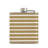 Teak-neutrale Streifen Flachmann (Rückseite)