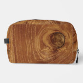 Teak Rustic Holz Grain Brown Nattern Muster Foto Waschbeutel (Vorderseite)
