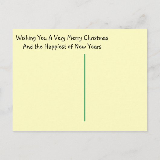 Teak the Bearded Dragon Christmas Postcard Postkarte (Rückseite)