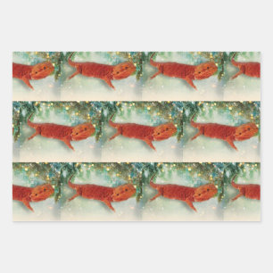 Teak the Bearded Dragon - Packpapier Sheets Geschenkpapier Set