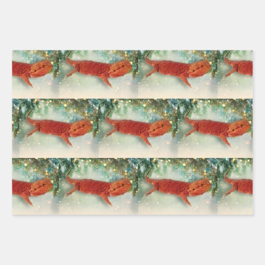 Teak the Bearded Dragon - Packpapier Sheets Geschenkpapier Set (Vorderseite 3)