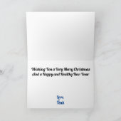 Teak the Bearded Dragon Weltfrieden Feiertagskarte (Innenseite)